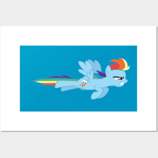 Rainbow Dash zoom Posters and Art